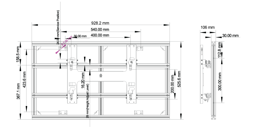 Vidcom 42 Video Wall Bracket
